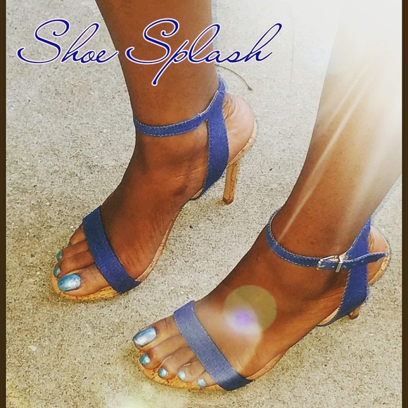 New: Blue Denim Heels - Picture 5 of 5